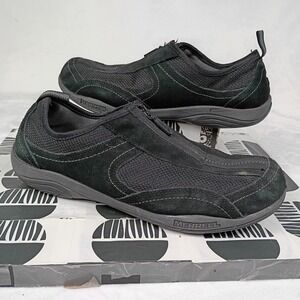 Merrell Black Suede Mesh Zip Up Sneakers Womens Size 10 Hiking Walking Shoes
